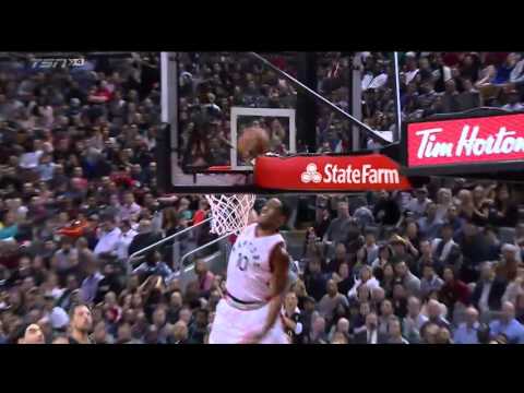 Raptors Highlights: DeRozan's Vicious Alley-Oop Slam - November 13, 2015