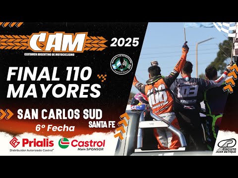 FINAL COMPLETA - 110cc Mayores - 6a Fecha - San Carlos Sud 2025