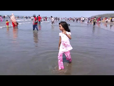 Cox's Bazar beach-We are playing on the beach.