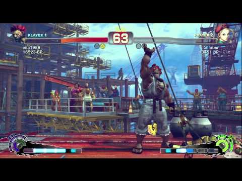 Eita [Akuma] vs utmr [Cammy] SSF4 Japanese Online Ranked Matches - TRUE-HD