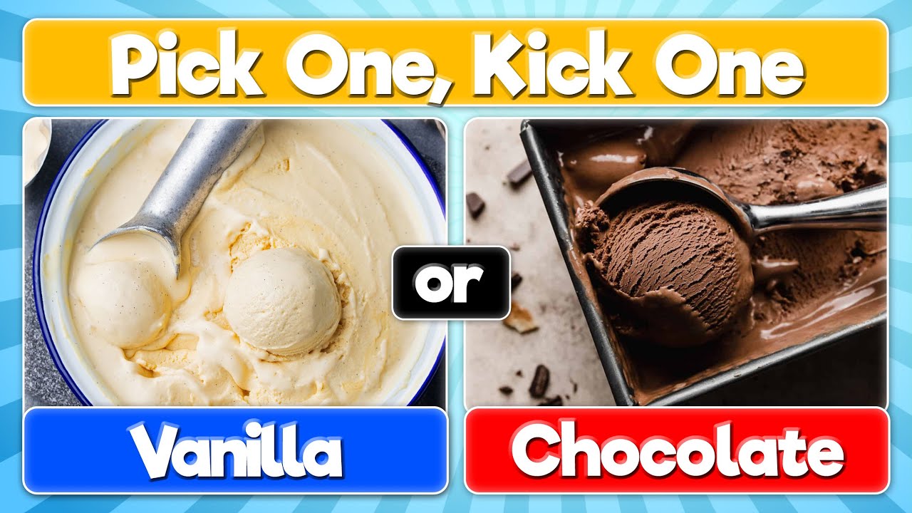 Pick One Kick One Ice Cream Flavors  🍦