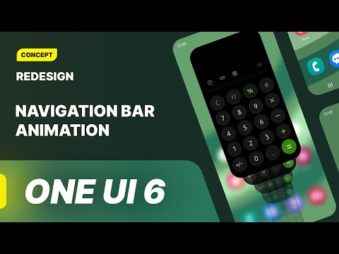 Redesign Navigation Bar Animation - One UI 6 / Buttons, Swipe and Full Screen Gesture