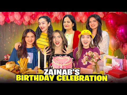 Zainab Ki Grand Birthday Celebration🤩🥳|Finally Age Reveal Kardi😱♥️|Special Surprise😍🥰|Sistrology 
