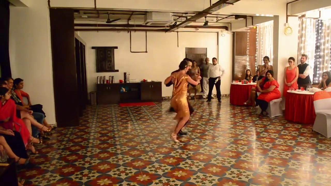 Javier Rodriguez and Fatima Vitale in India 4 4   Bangalore Tango Academy 01 10 2016