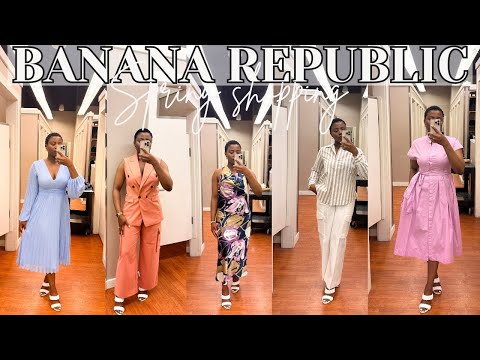 Banana Republic Spring Shopping And Try On  Haul / New In For Spring 2024 / Come Shop With Me...