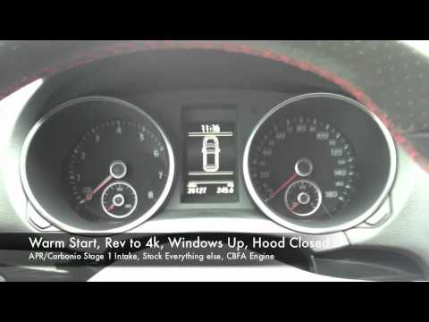 APR/Carbonio Stage 1 MK6 TSI Intake Stationary Sound