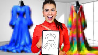 صممت فستان من أسوأ وأفضل محل | انصدمت ! ????