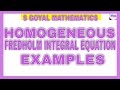Homogeneous Fredholm Integral Equation Examples