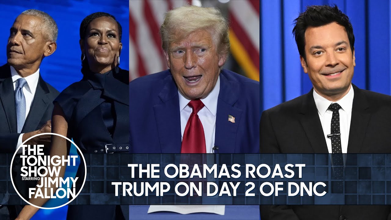 The Obamas Roast Trump on Day Two of DNC, Trump Learns About Cocaine | The Tonight Show