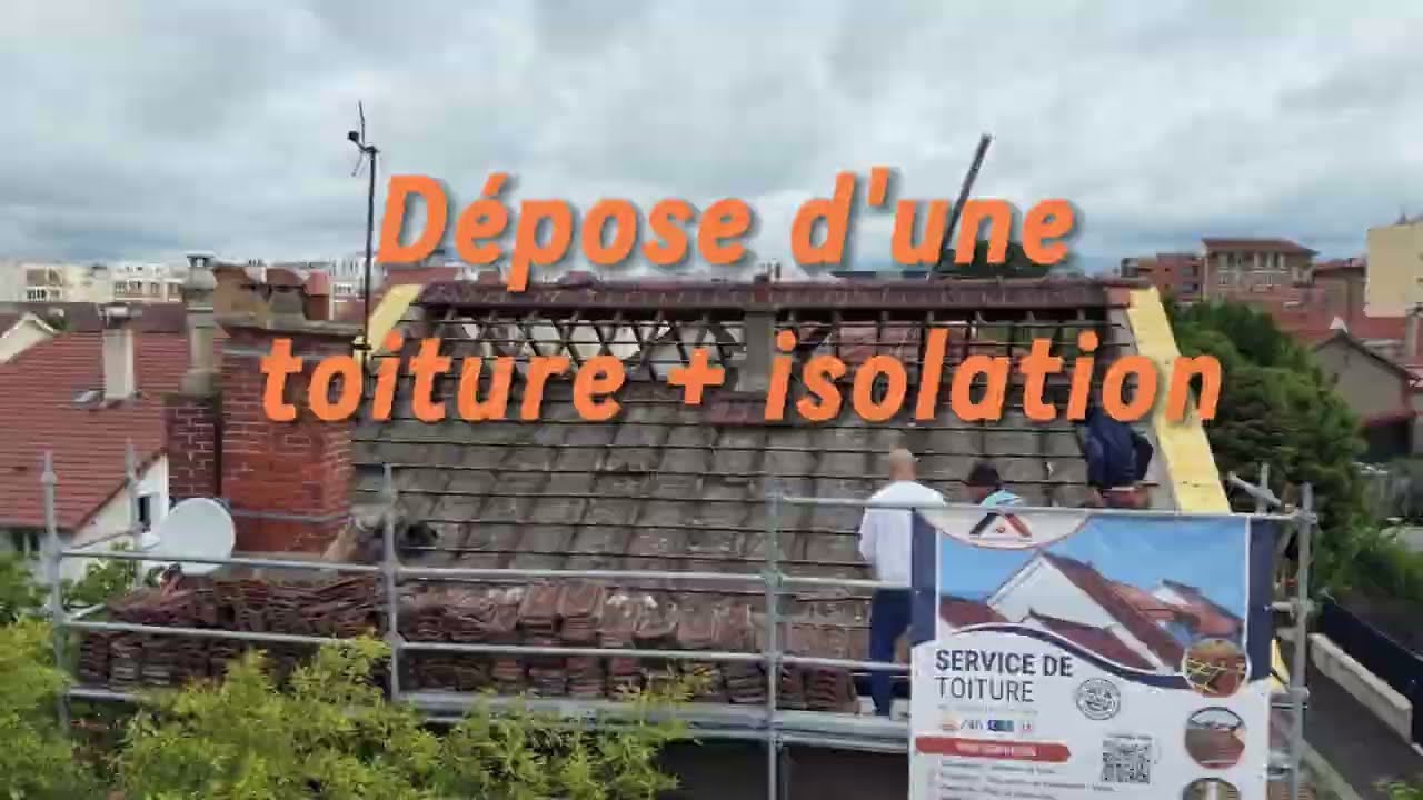 Drone survolant une toiture en Île-de-France pour une inspection France Couverture IDF
