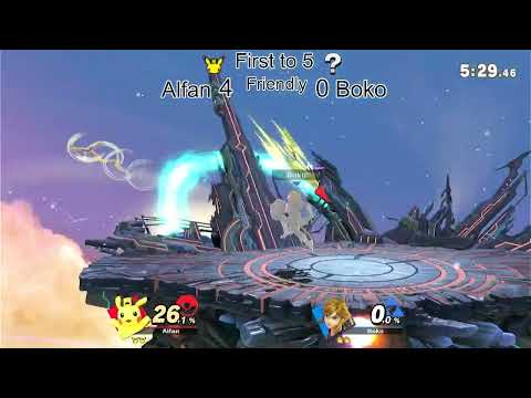 FT5 SSBU : Alfan (Pikachu) vs Boko (Link) Game 5