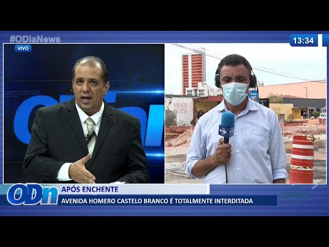 Avenida Homero Castelo Branco é totalmente interditada após enchente 07 02 2022