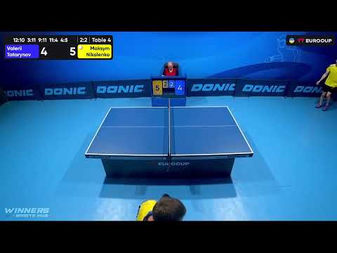 13:40 Valerii Tatarynov - Maksym Nikolenko 11.09.2023 TT Euro.Cup Ukraine Star.  TABLE 4