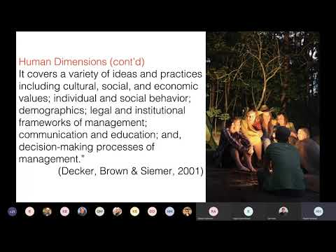 Human Dimensions 101 - Dr. Howie Harshaw