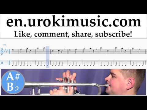 Trumpet lessons Michael Jackson - Beat It Sheet Music Tutorial Part#1 um-i352