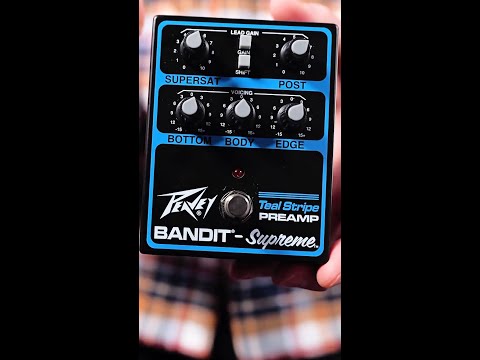 Peavey Bandit Supreme Teal-Strip Preamp Pedal image 2