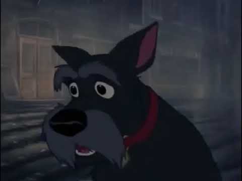 Lady and the Tramp - Jock and Trusty saves Tramp from the dogcatcher (VHS, Full Clip)