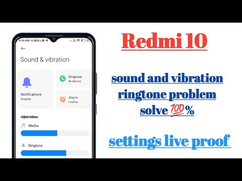 Redmi 10 saund and vibration ringtone problem solve settings hidden features How to use