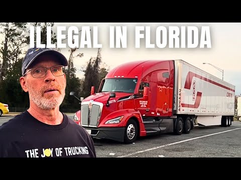 Heading into Florida with Illegal Trailer Tandems - Life of a Truck Driver