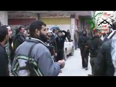 مقطع مرئي يرصد تفاصيل معركة السيطرة على حي العروبة في مخيم اليرموك في ريف دمشق من قبل لواء الفاتحين