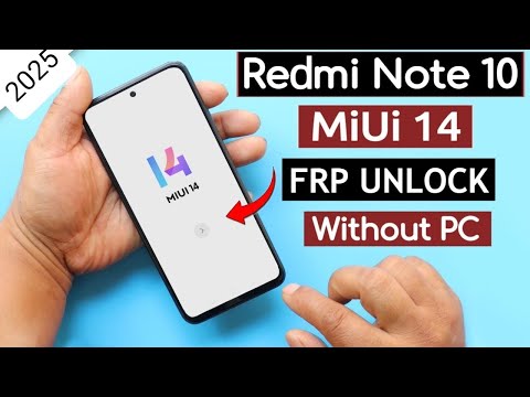 Redmi Note 10 Frp Bypass Miui 14/Unlock google account lock || note 10 remove google lock without pc