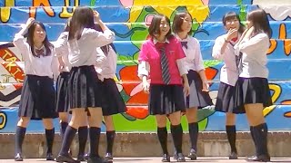 【文化祭】女子高生のダンス発表　クラスメートの応援がすごい  2014.5.10