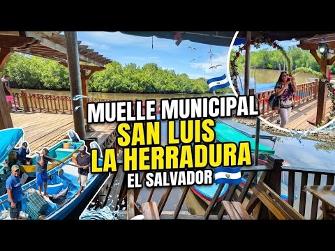 Los  Dimos  un  paseo  En El muelle municipal  San Luis La herraDura en El salvador 