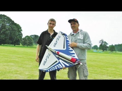 ONBOARD HD CAMS ON WESTON UK RC VELOCITY 50 (MANIC TEA TRAYS) WESTON PARK MODEL AIRCRAFT SHOW - 2014