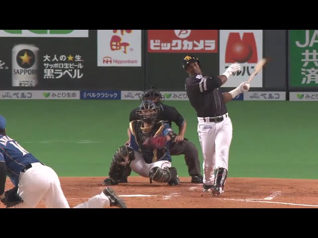【4回表】ホークス・グラシアル 来日初タイムリーで追加点!! 2018/4/21 F-H
