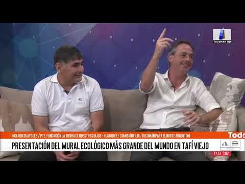 Presentación del mural ecológico más grande del mundo en Tafí Viejo