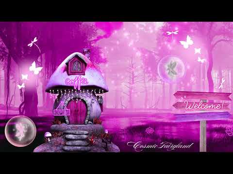 Pink Fairy Cafe | Fairy pit stop for study working relaxing cozy | Ambient Background Music + Visual