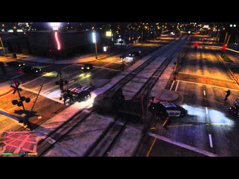 GTA V - Tow truck vs Police car vs Streetcar