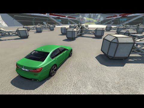 High Speed Jumping Crashes into Spinner Slingshots - Beamng drive