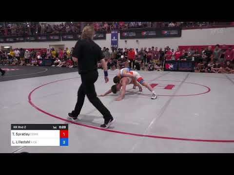 57 Kg Rr Rnd 2 - Troy Spratley, Cowboy RTC Vs Luke Lilledahl, X-Calibur Athletics Wrestling Club A