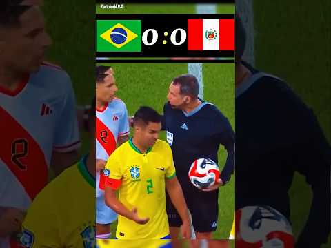 Brazil 1 - 0 Peru | World Cup Qualifiers 2023 | Brazil Vs Peru #football