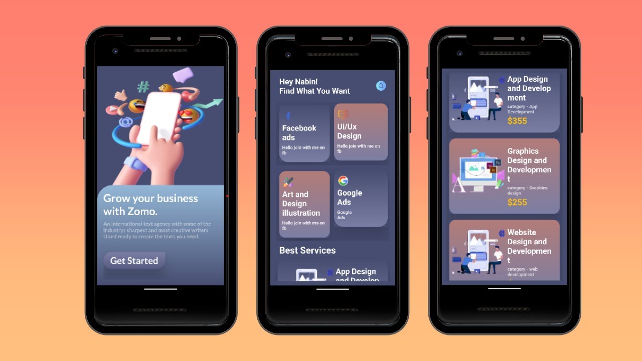 Android studio Tutorial- Android Ui Design || Free Source Code..