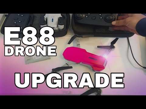 Drone e88 pro mod modificação antena rádio cores...