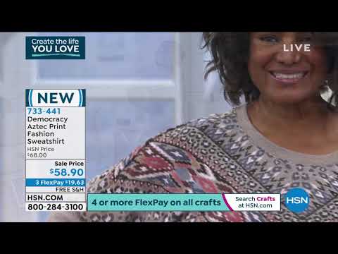 Democracy AztecPrint Fashion Sweatshirt