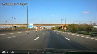 preview picture of video '05.04.2014 - radars - travaux - autoroute E19 - Saint-Ghislain'