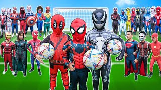 What If 10 SPIDER-MAN in 1 HOUSE ??? || Hey All SuperHero , Go To Training Special FootBall