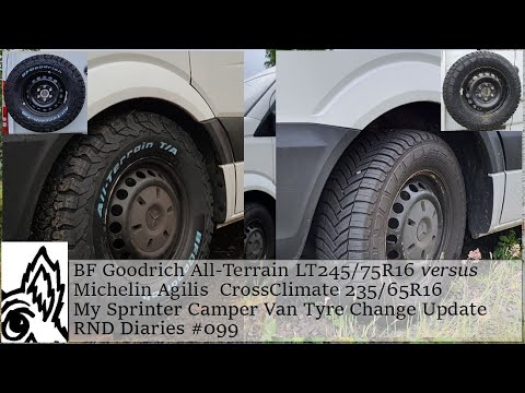 BFGoodrich All-Terrains vs Michelin Agilis CrossClimates (Camper Van)