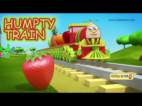 Humpty the fruit train | Humpty the train Goes on a Ride with his Fruit Friends | Kiddiestv Hindi