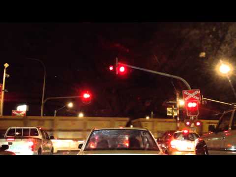 Aurizon freight train passing through Townsville