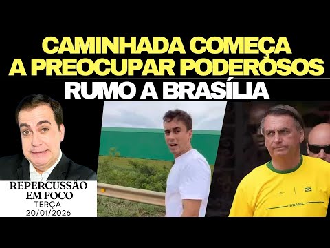GRANDE! CAMINHADA ENCORPA E ASSUSTA PODEROSOS, NIKOLAS LEMBRA CLEZÃO, LUTA POR JUSTIÇA E LIBERDADE