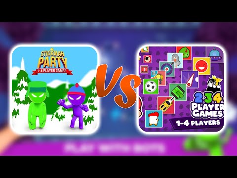 Stickman Party: 1 2 3 4 Player Games Free VS 2 3 4 Player Mini Games - COMPARISON (ANDROID)