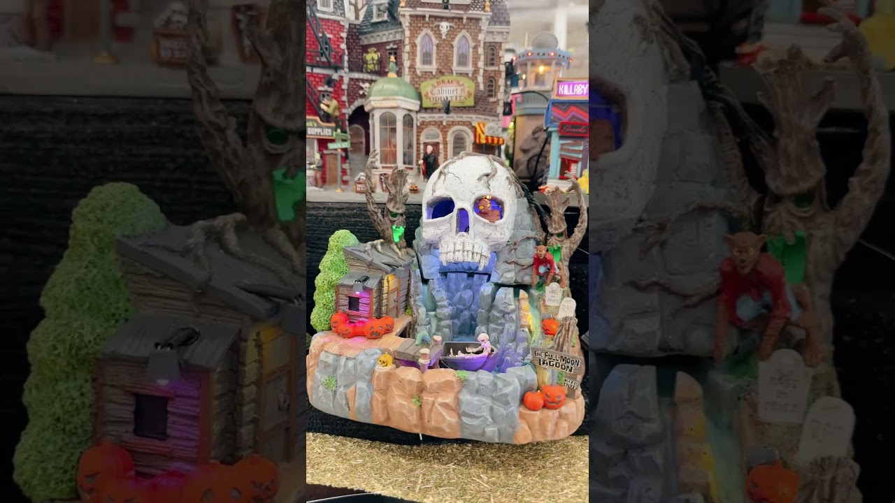 spooky town lemax collection at michael’s 🎃🏚️👻💀✨ #halloween #spookytown #michaels