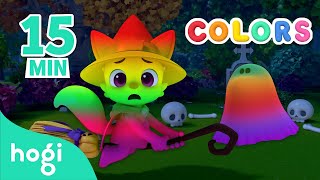 Learn Colors with Witch Pinkfong &amp; Halloween Ghost | 15min | Colors for Kids | Learn with Hogi