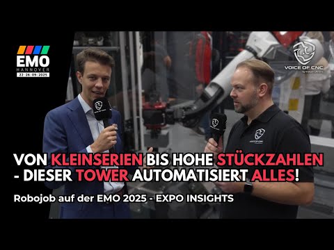 Robojob auf der EMO 2025 - Part1: Dieser Tower automatisiert alles