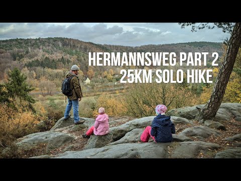 Hermannsweg Trail - Part 2 (Hörstel - Tecklenburg) - 25km solo silent hiking film
