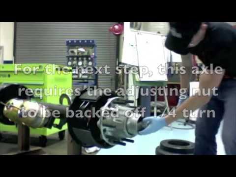 Adjusting wheel bearings according to the RP 618 procedure